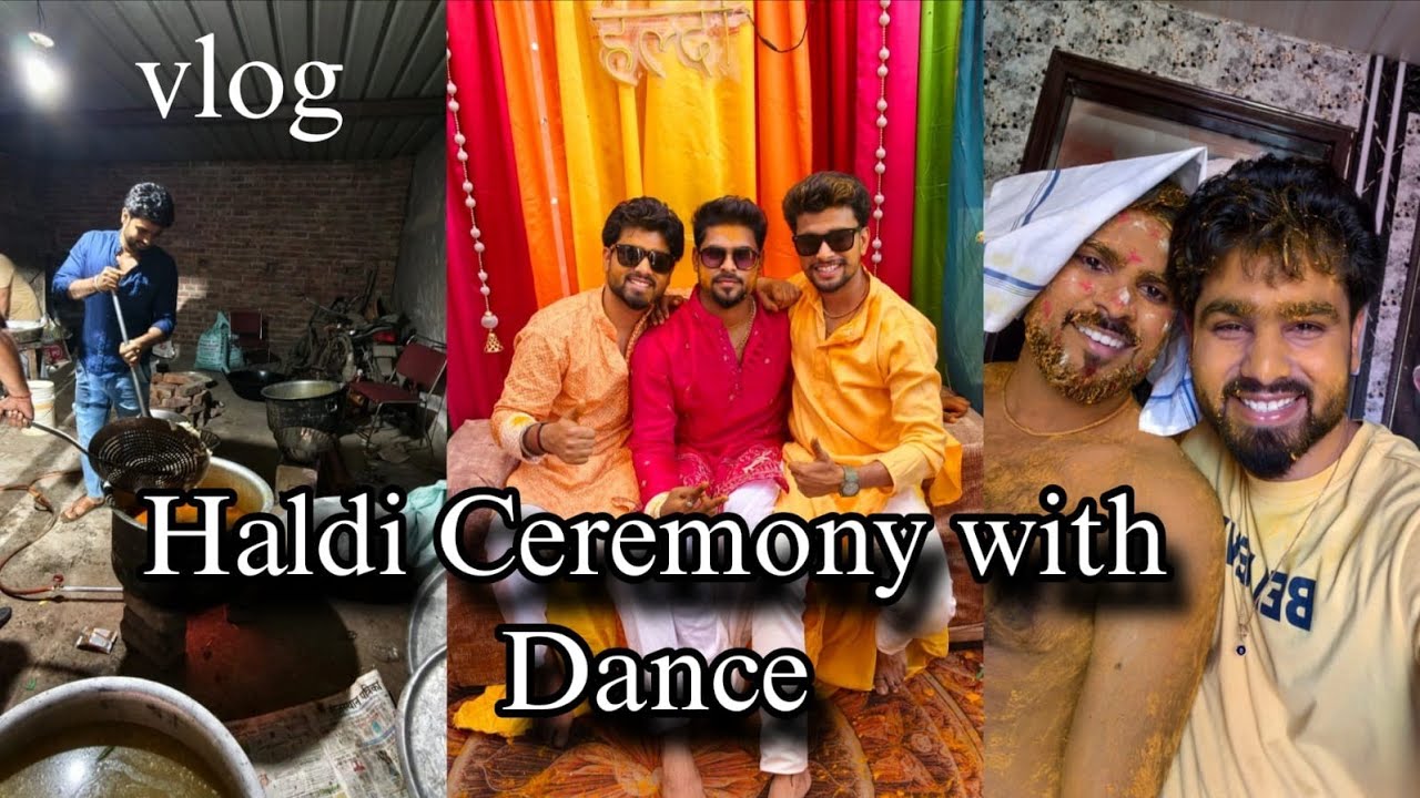 Haldi ceremony 🧿 #wedding #familyvlog