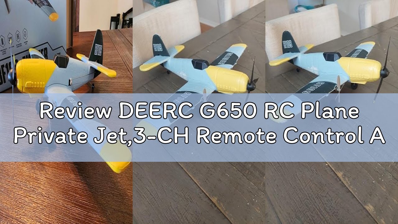 Review DEERC G650 RC Plane Private Jet,3-CH Remote Control Airplane Toys,2.4GHz 6-axis Gyro Stabiliz