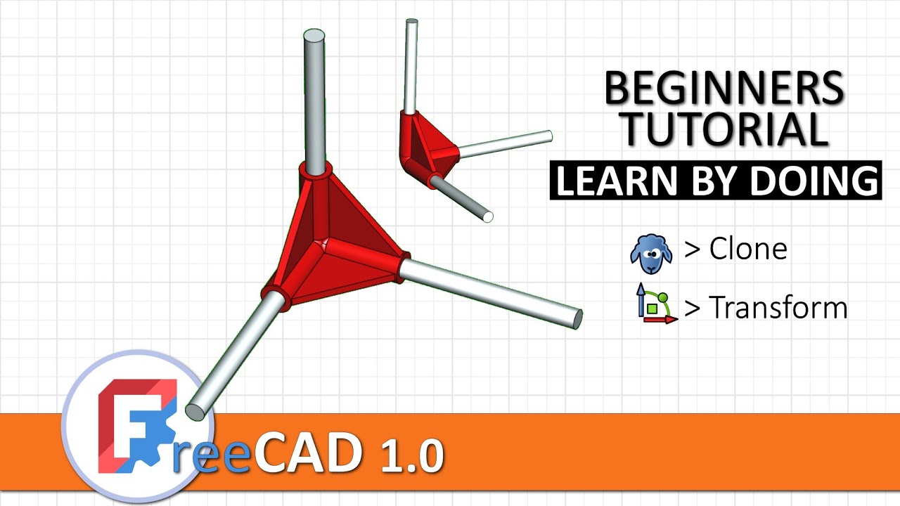 Урок для начинающих по FreeCAD 1.0 №12: Инструмент клонирования и преобразования чертежа WB