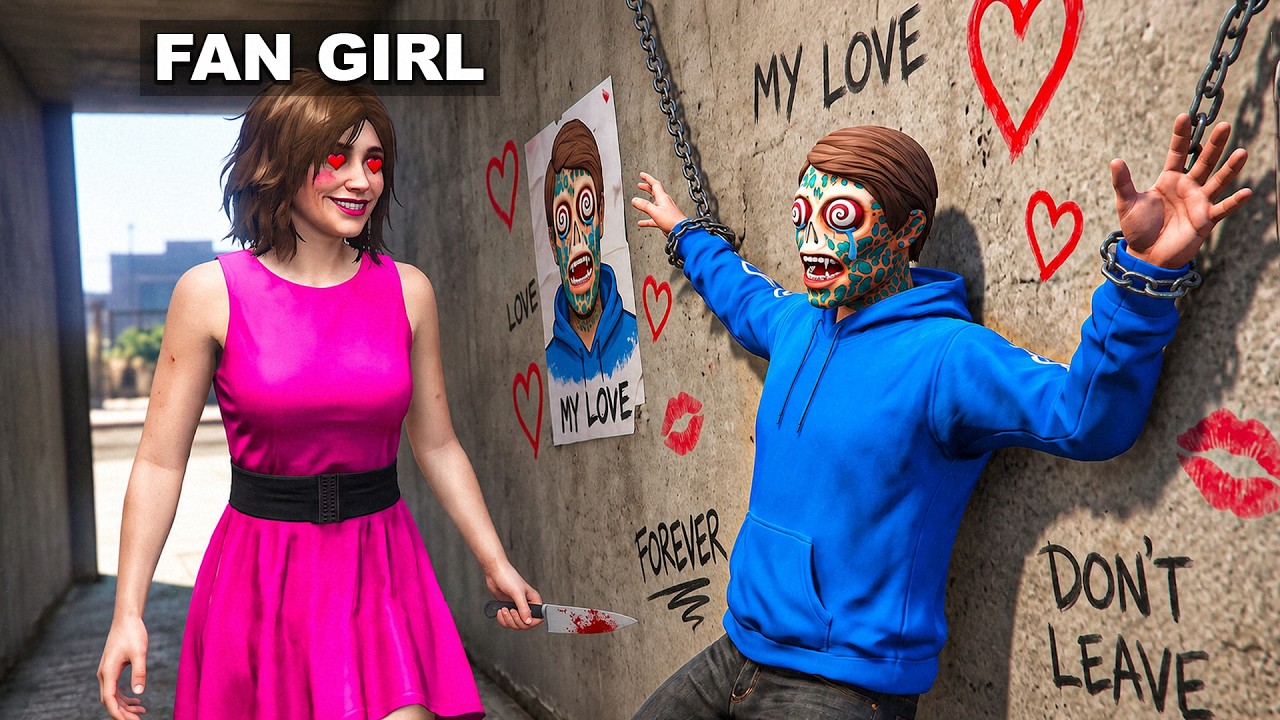 Kidnapped By CRAZY FAN GIRL in GTA!