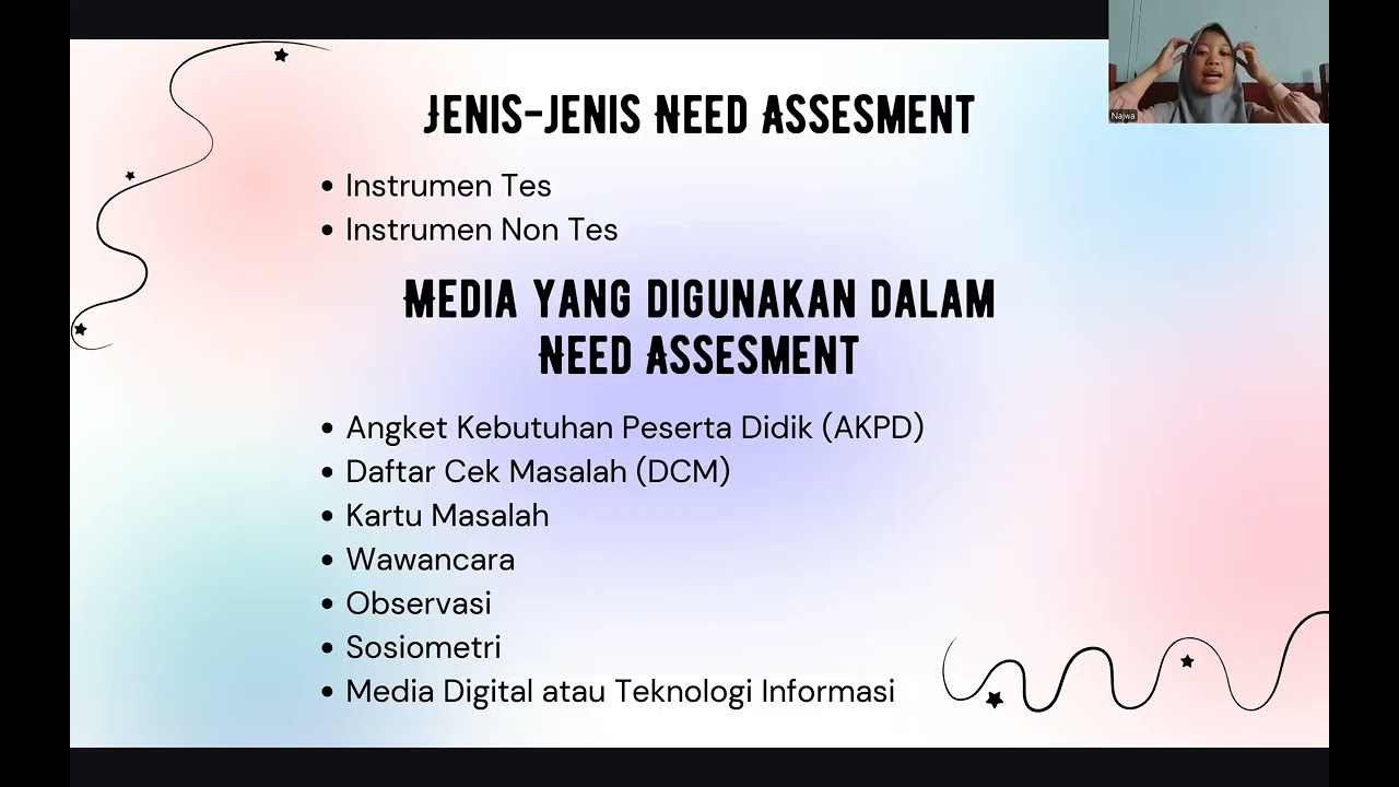 MEDIA DALAM PELAKSANAAN NEED ASSESMENT