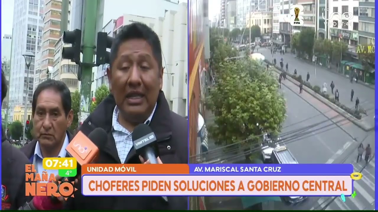 BLOQUEO DE CHOFERES EN LA PAZ