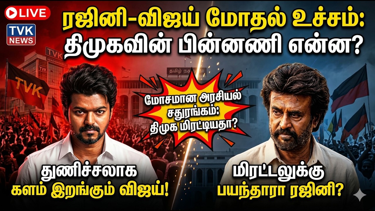 ரஜினி அரசியலில் இருந்து விலகியது ஏன்? மிரட்டல்கள் உண்மையா? TVK ஆதவ் அர்ஜுனா உடைக்கும் ரகசியங்கள்!