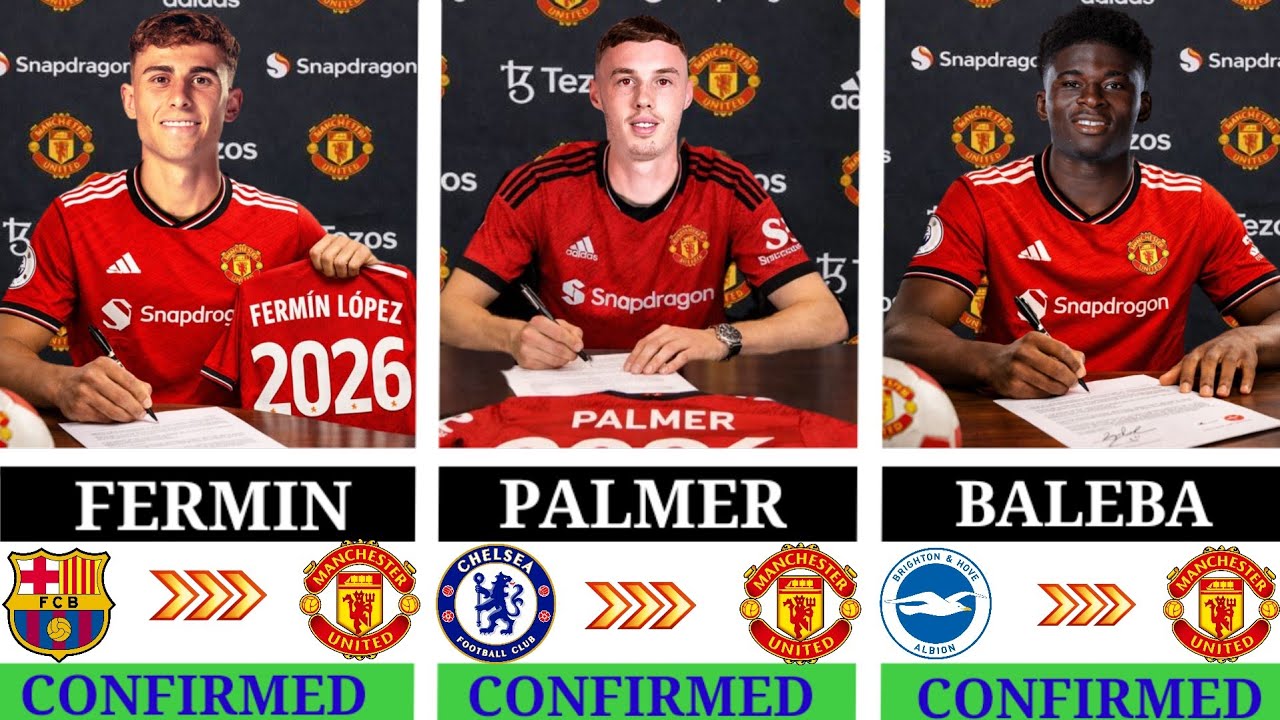 🚨 ALL MANCHESTER UNITED CONFIRMED TRANSFERS – JANUARY 2026 🤯 | Palmer • Fermin • Baleba • Neves✅