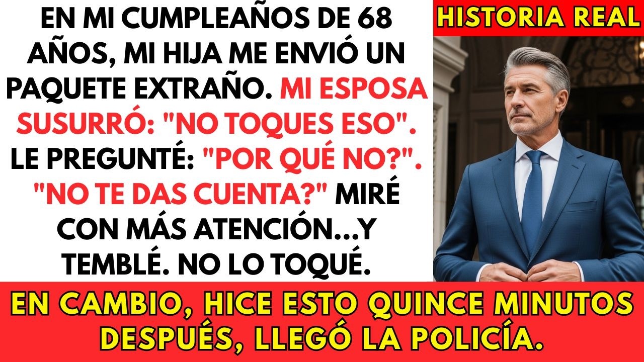 En Mi Cumpleaños De 68 Años, Mi Hija Me Envió Un Paquete. Mi Esposa Susurró 