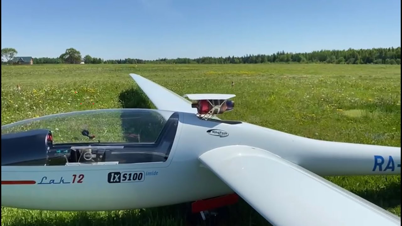 LAK-12 Запуск двигателя чтобы дотянуть до аэродрома