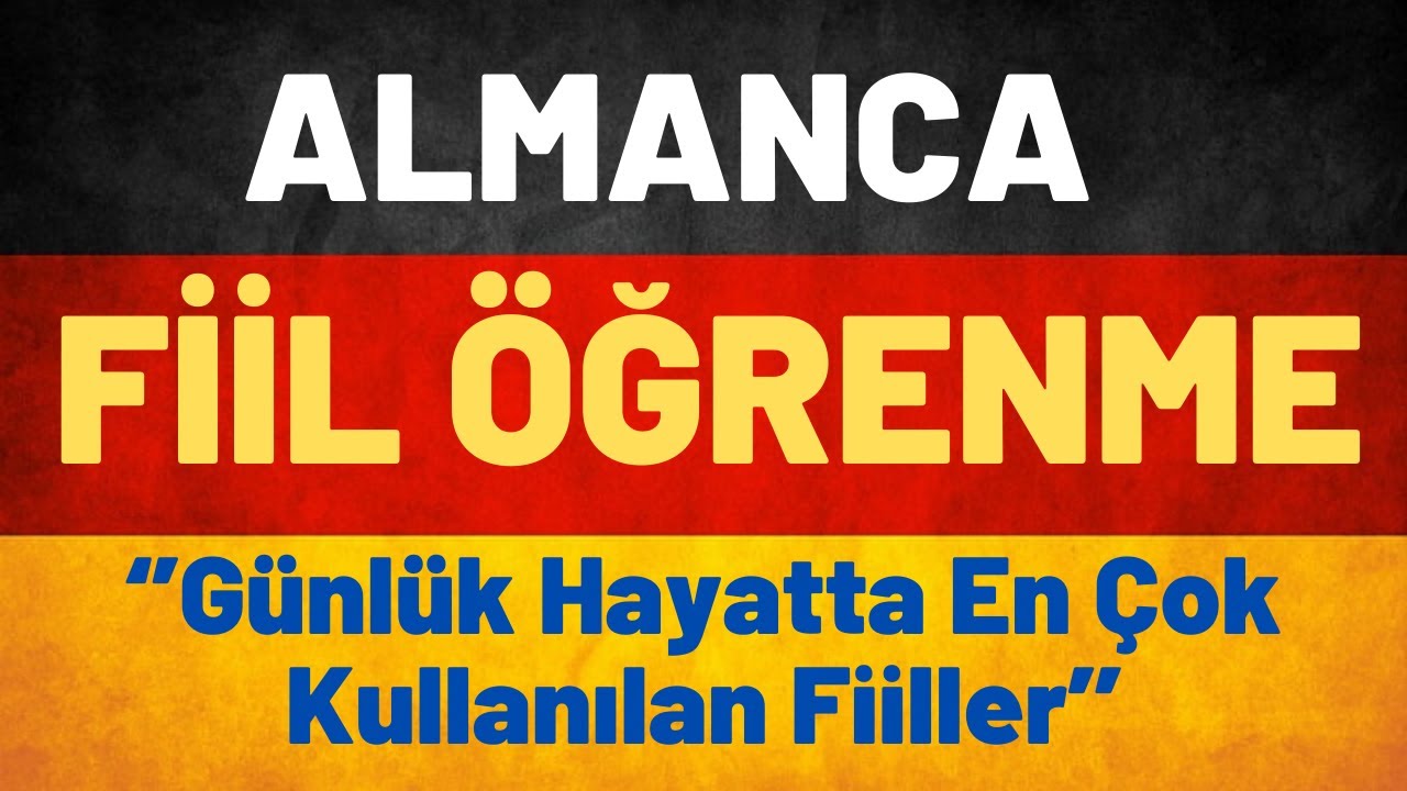Almanca EnKolay Fiil &Ouml;ğrenme -2 #almancaa1 #almanca&ouml;ğren #almancakelime