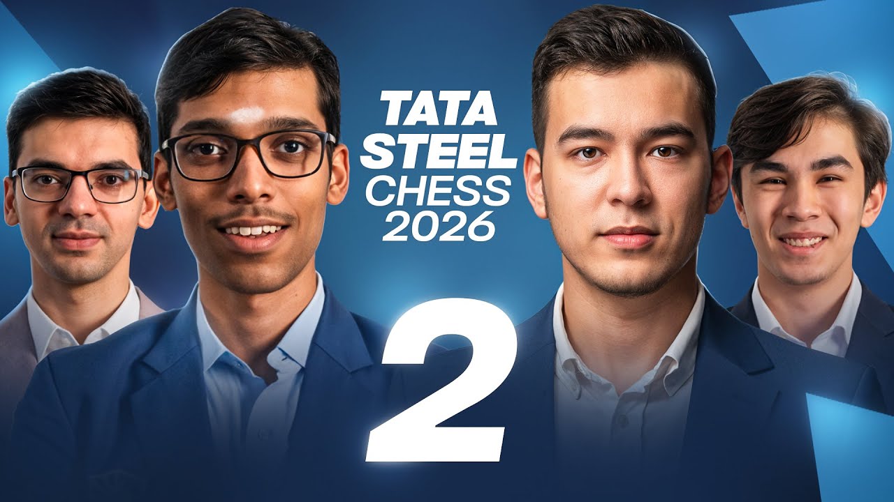 Abdusattorov vs Praggnanandhaa, Sindarov vs Anish Giri | TATA STEEL CHESS 2026, 2-tur