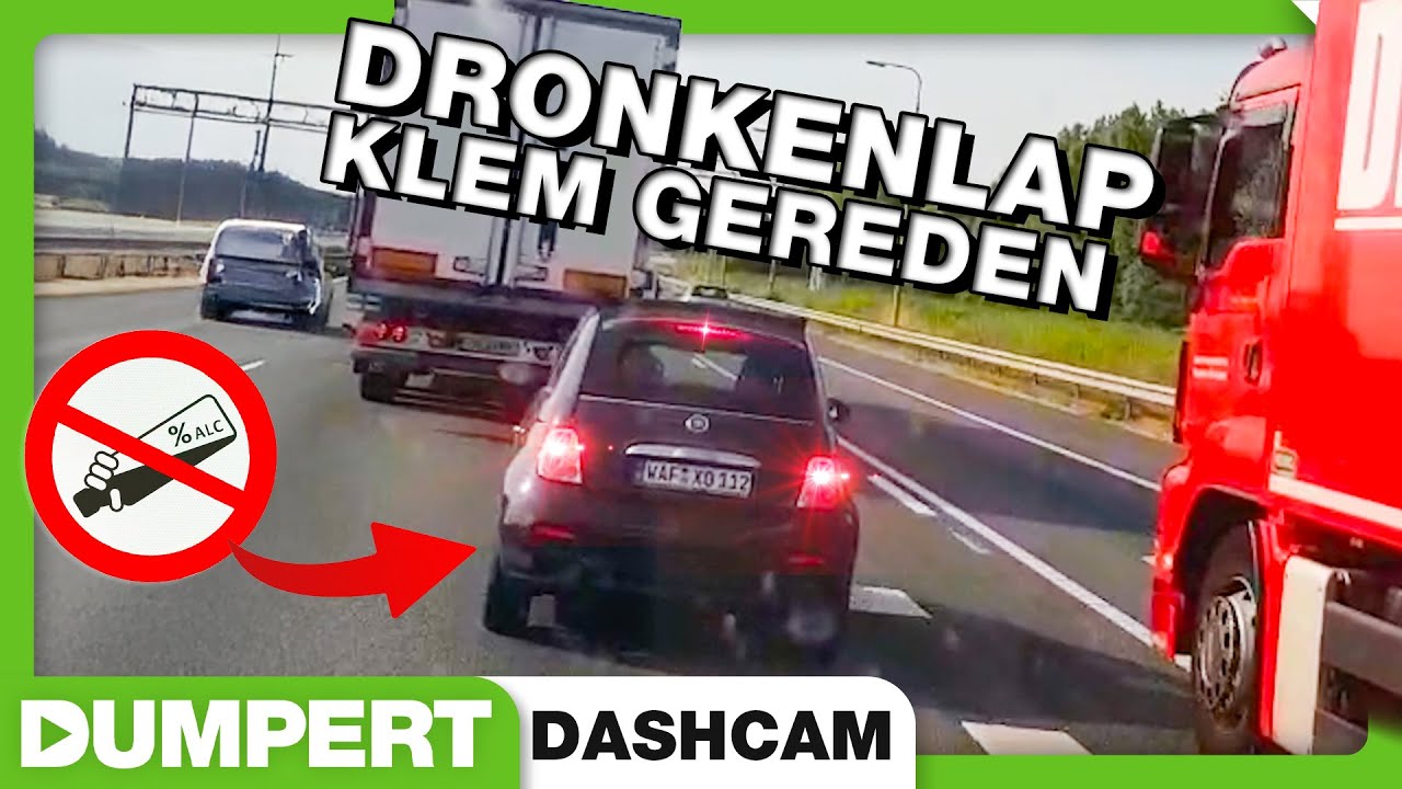 Idioot scheurt met 220km/h over de A20! | Dumpert Dashcam 54
