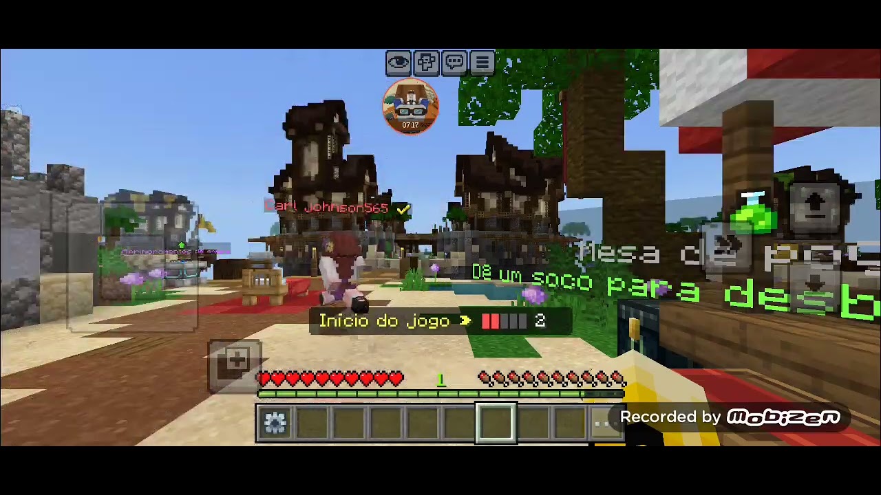 Jogando um pouco de bed Wars e hide and seek
