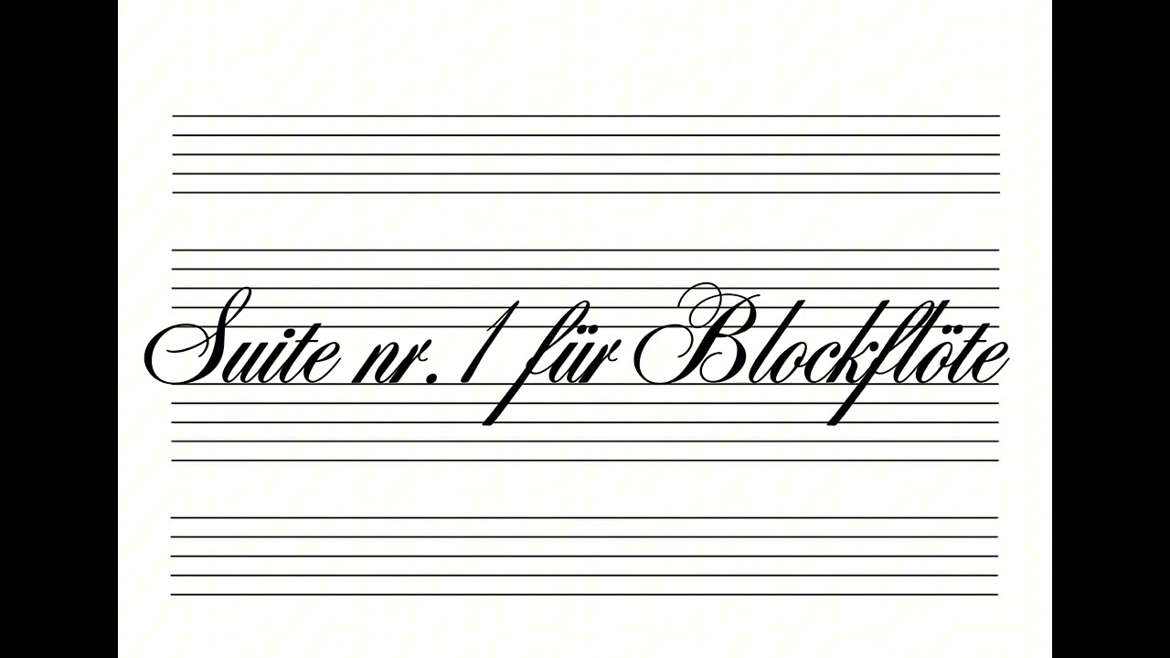 Suite nr.1 für Blockflöte -Liv