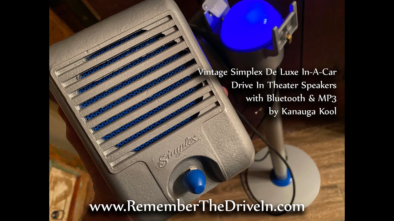 Bluetooth Drive-In Speaker Set - Simplex De Luxe - Restored By Kanauga Kool