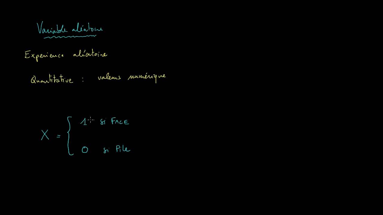 Variables aléatoires