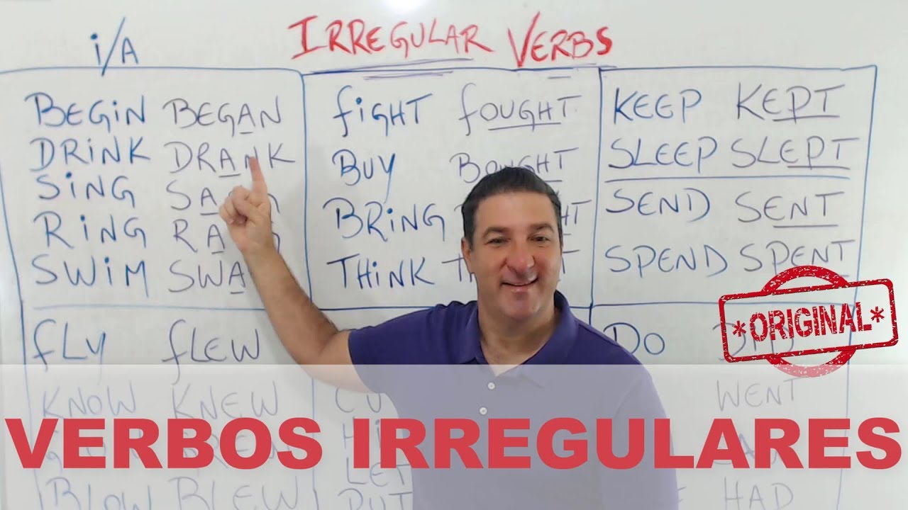 COMO MEMORIZAR OS VERBOS IRREGULARES EM INGLÊS ? - AULA 04 - TEMPO PASSADO
