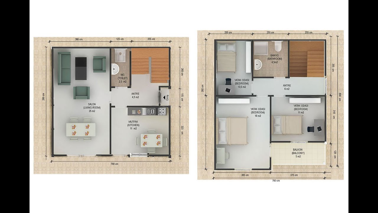 autocad dublex ev daire planı tasarımı, 3D çizim katı model tasarımı, duvar kapı pencere ders 2