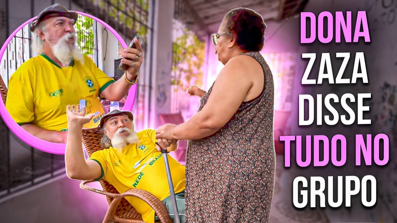 DONA ZAZA DISSE QUE O VOVÔ É BROCHA NO GRUPO DA FAMÍLIA 🤣 | IZALICK