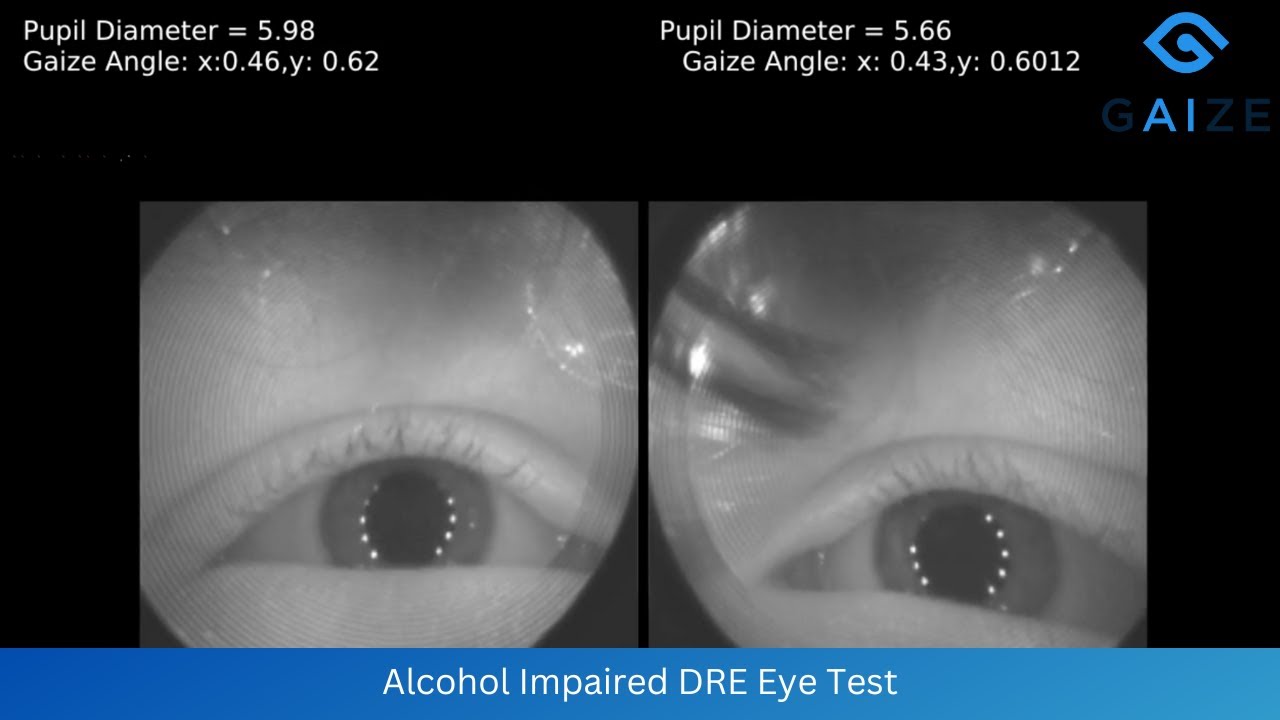 How do the eyes move in response to a Drug Recognition Expert eye examination? (Alcohol Impaired)