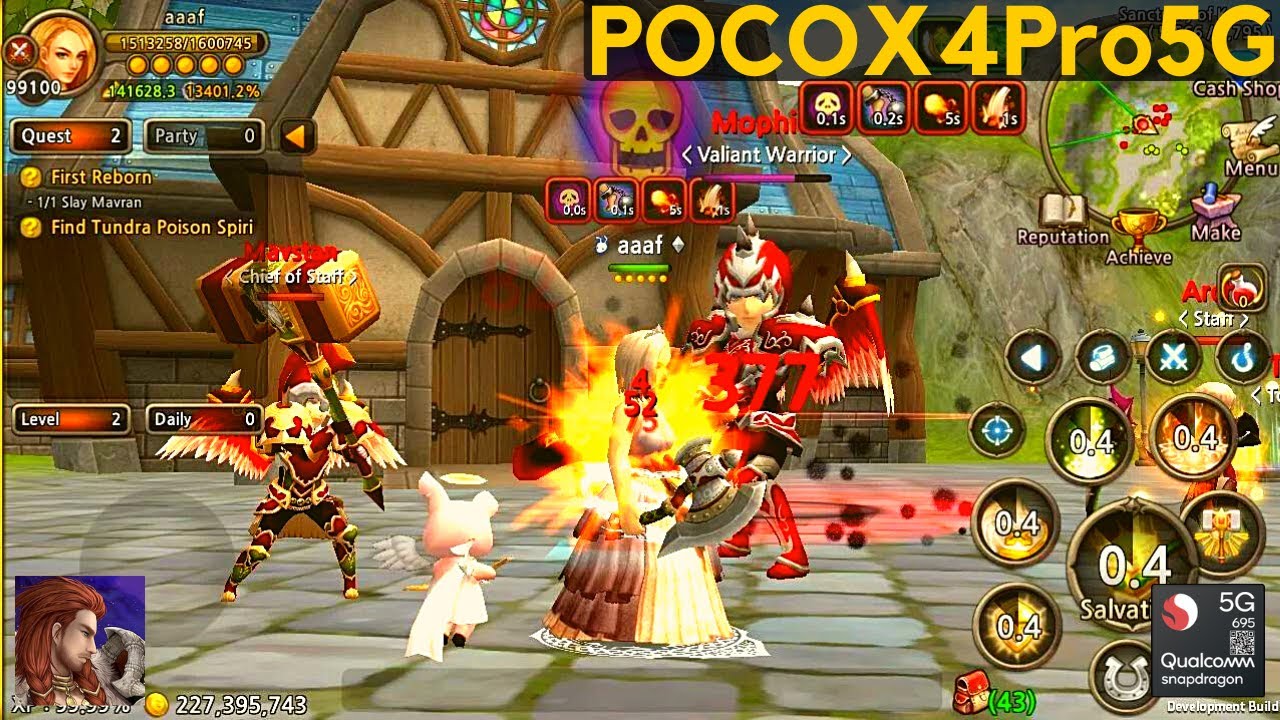 World of Prandis | MMORPG | Android Gameplay | Xiaomi Poco X4Pro5G 8/256Snapdragon695 | Max Settings