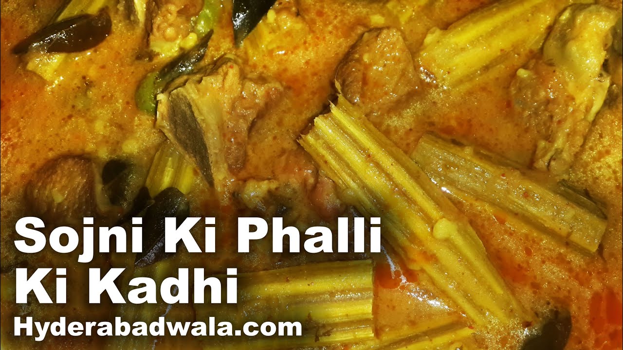 Sojni Ki Phalli Ki Kadhi Recipe Video – How to Cook Hyderabadi Drumsticks and Chickpea Flour Curry