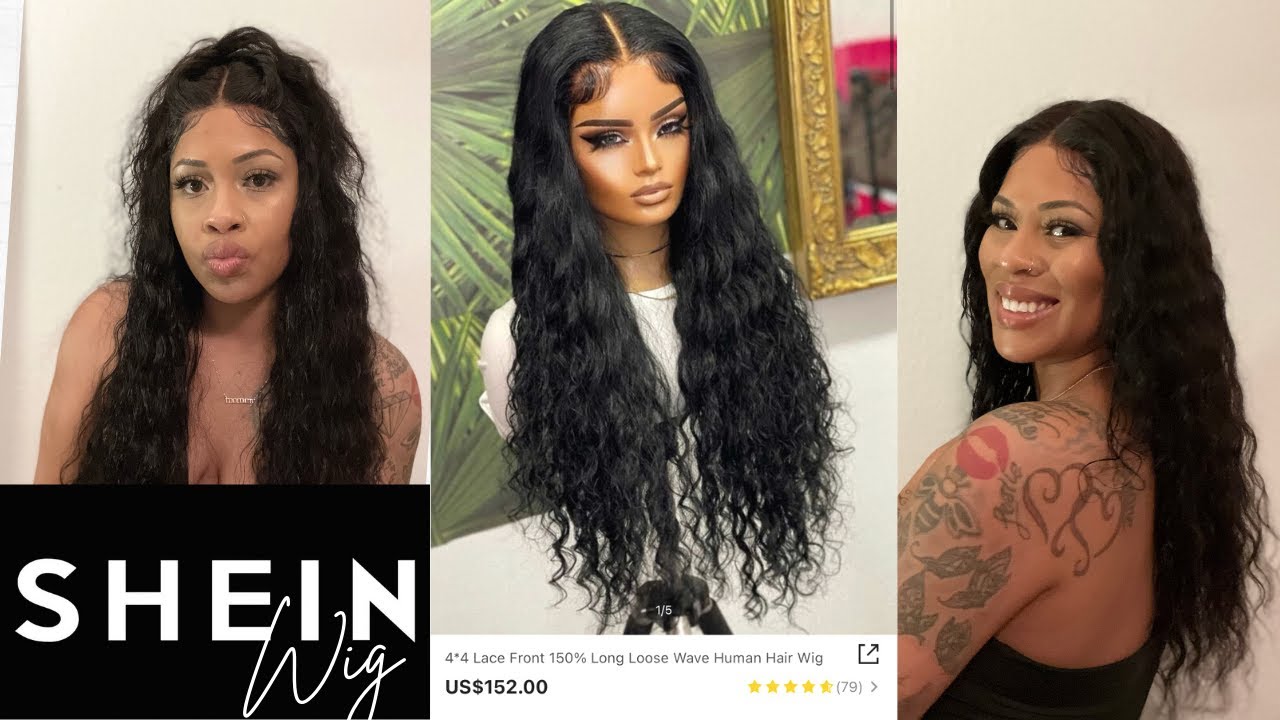 SHEIN Wig Review | 4x4 Lace Front 150% Long Loose Wave Human Hair Wig