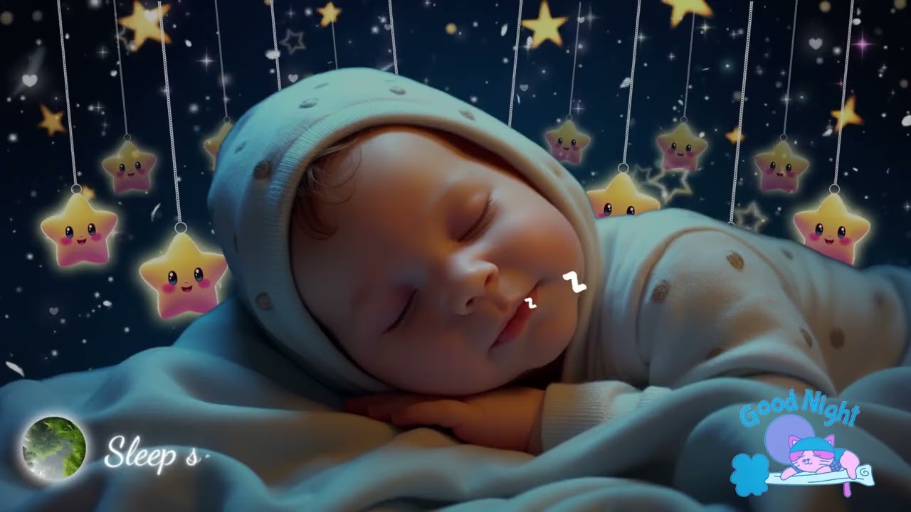 Baby Sleep Music🌙Baby Drift into Sleep Fast💫Overcome Insomnia in Just 3 Min💖Mozart & Brahms Lullaby
