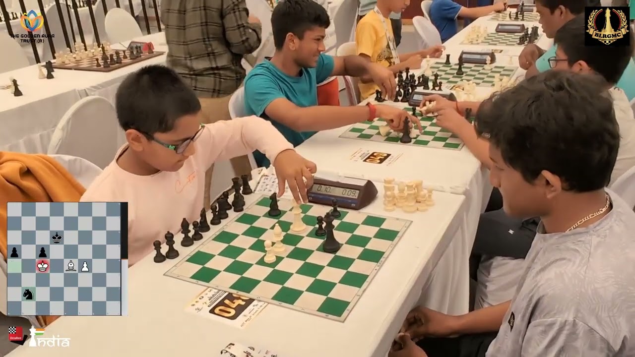 9-year-old Aarit Kapil is too fast and tenacious against Gyana Sai Santhosh