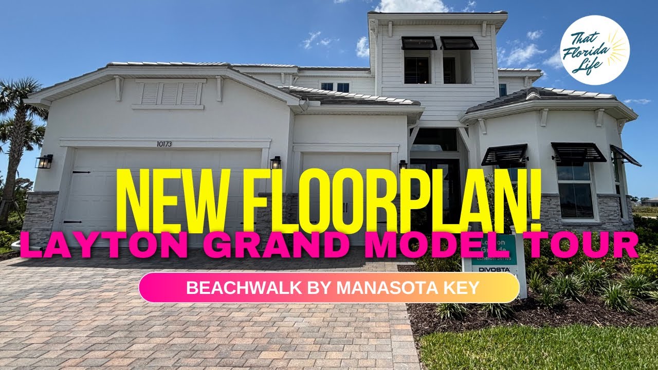 HUGE 2ND FLOOR! Layton Grande Model Tour at Beachwalk by Manasota Key Divosta