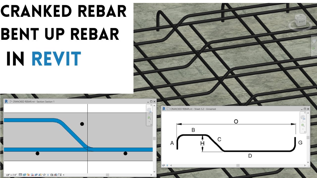 CRANKED REBAR | BENT UP REBAR | SLAB IN REVIT TUTORIAL