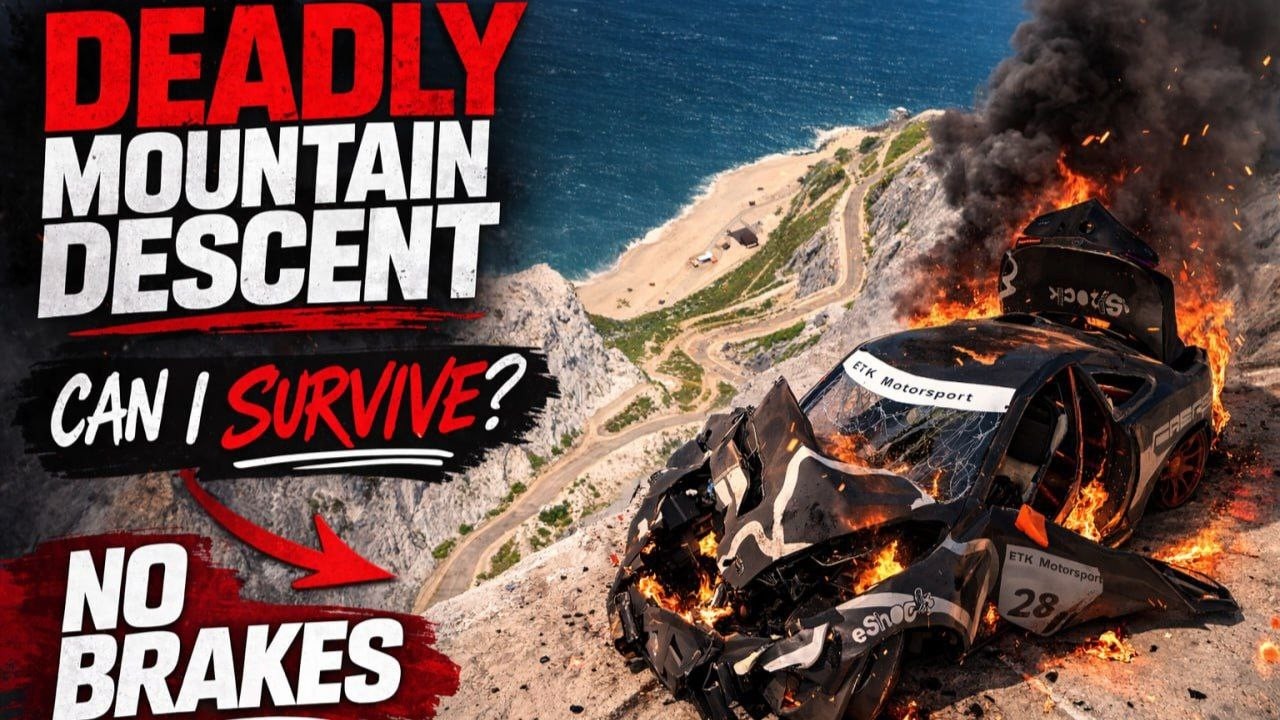 DEADLY MOUNTAIN DESCENT… CAN I SURVIVE? | NO BRAKES