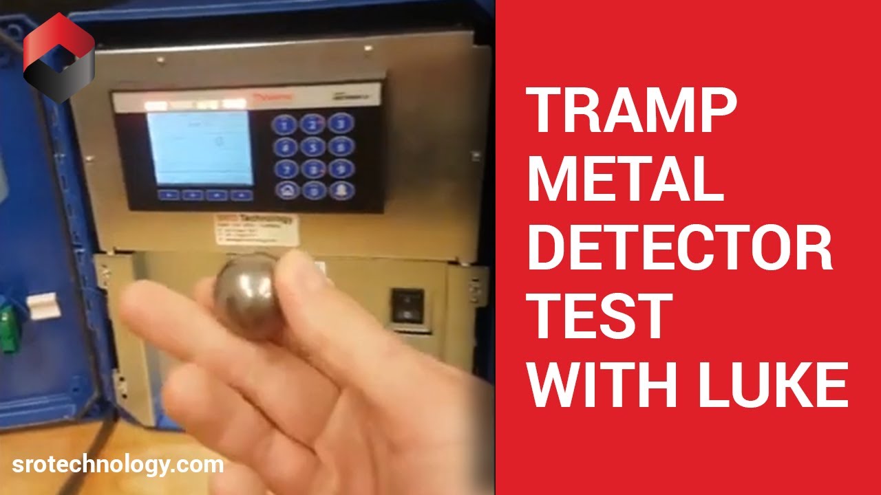 Tramp metal detector test with Luke on the Thermo Scientific Ramsey Oretronic IV