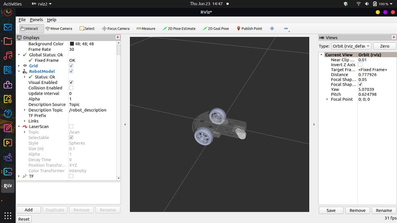 Simular un robot en ROS2 desde cero! Parte 1:  Visualizacion del robot en ROS2 (RVIZ2)
