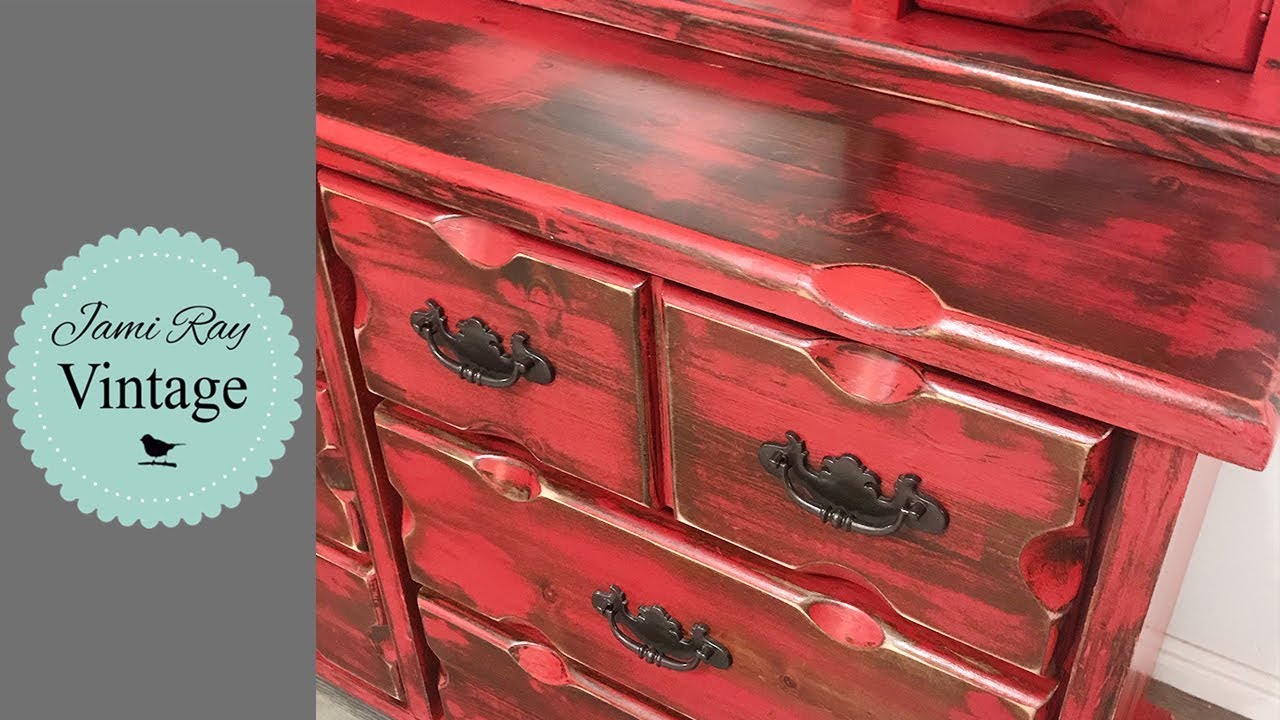 How To Paint With Red | Heavy Distress