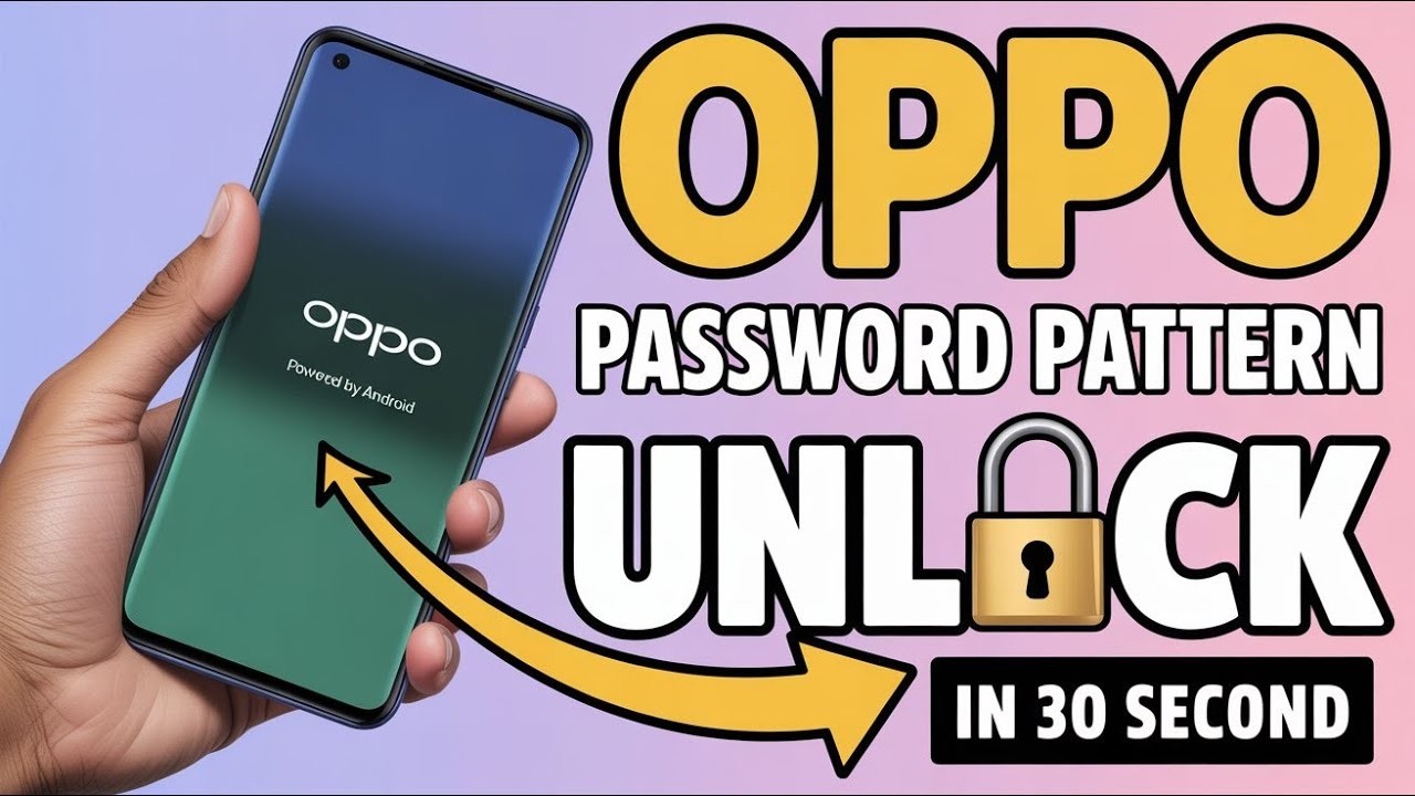 | how to unlock oppo phone if forgot password | New 2026