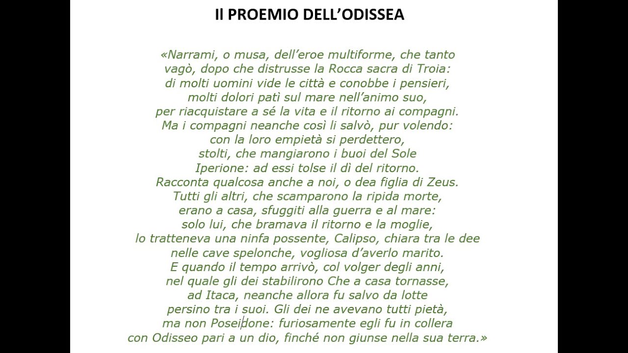 Proemio dell'Odissea
