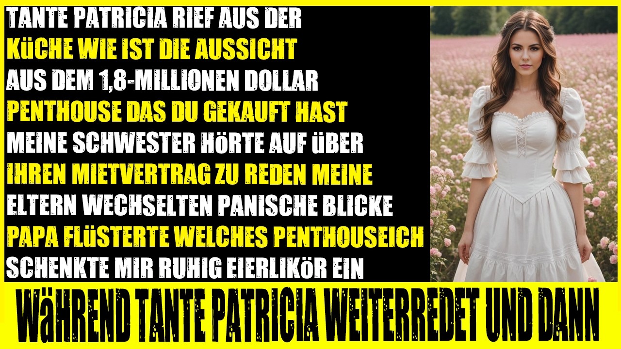 Weihnachten fragte Tante Patricia nach meinem 1,8-Mio-$-Penthouse. Meine Eltern schwiegen.