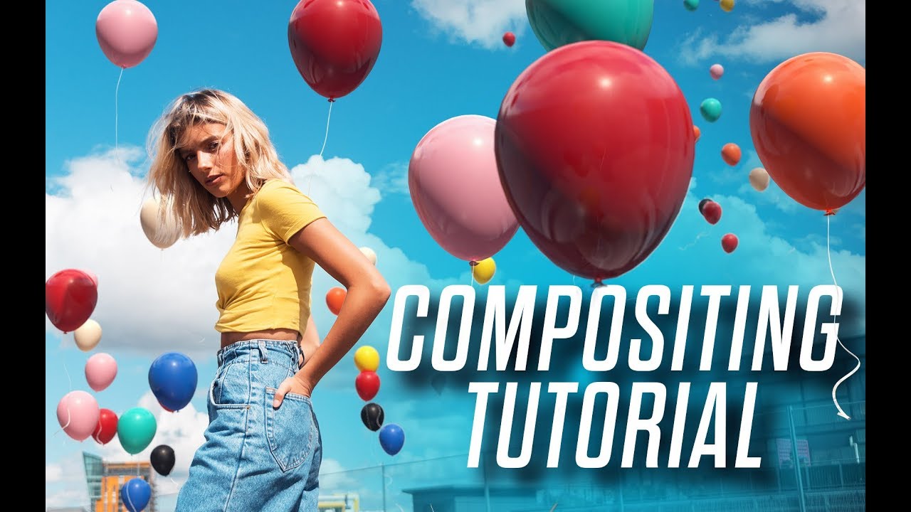 Compositing balloons onto a photo in Cinema 4D - Camera Mapping Tutorial