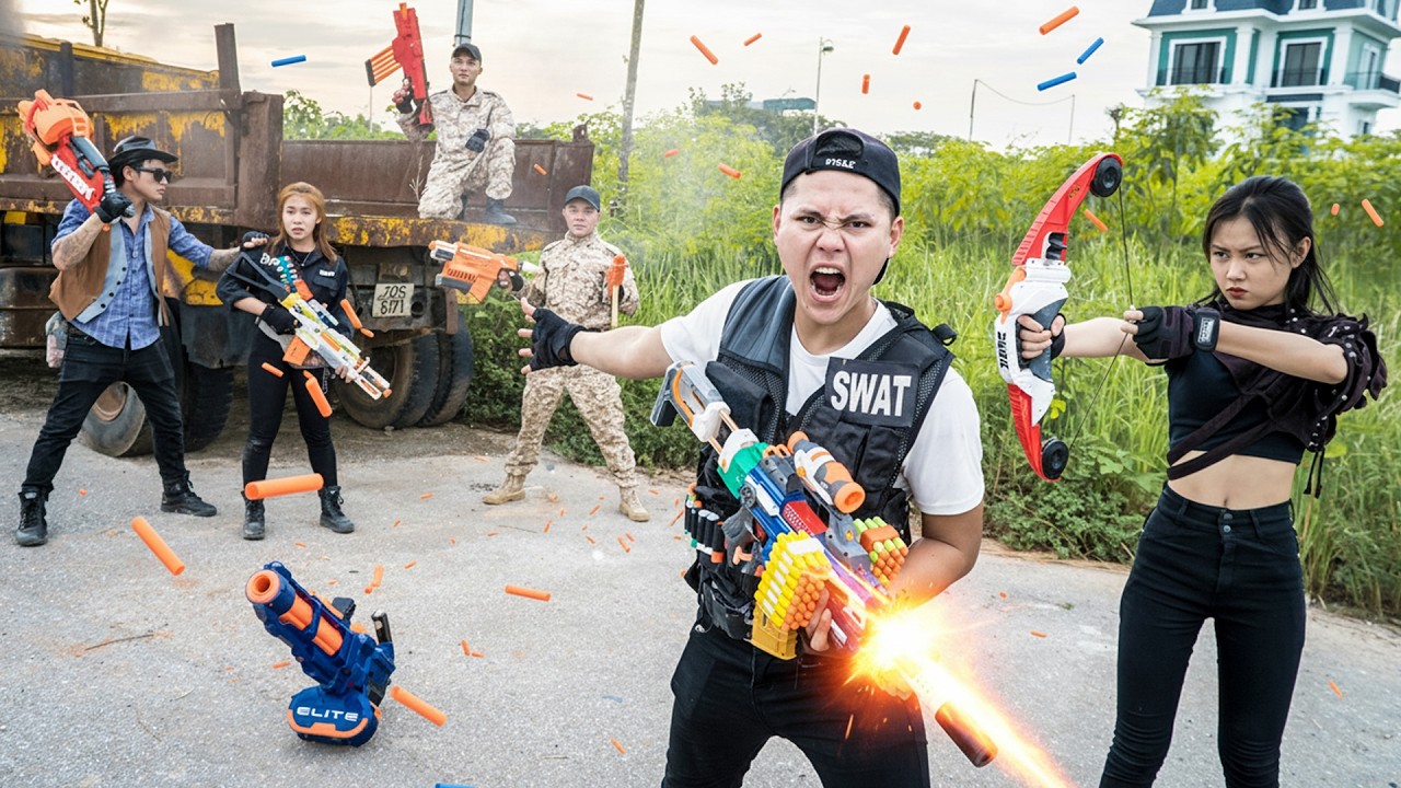 LTT Game Nerf Guns : Hero SEAL X Pursues Crimson Claw For Tactical Nerf Guns Crime