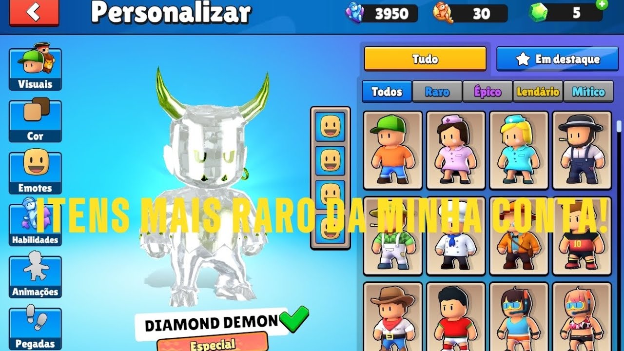 Itens mais raros da minha conta!
