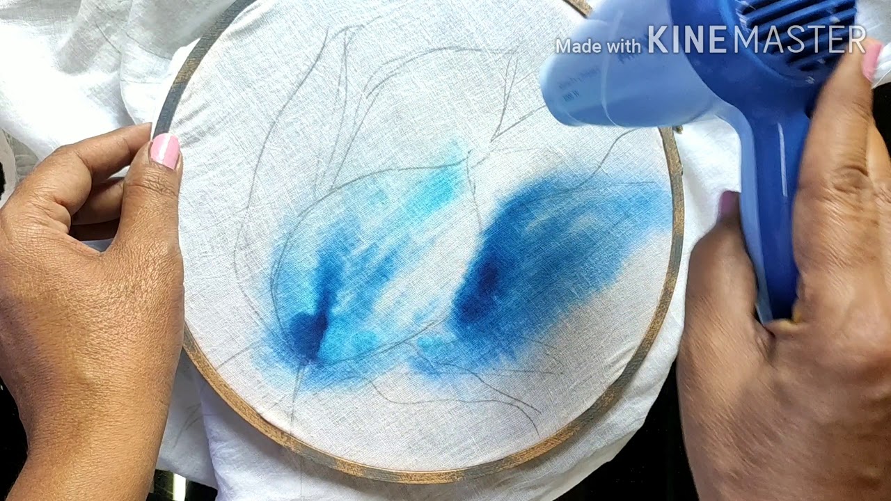 Easy Fabric /saree painting tutorial for beginners