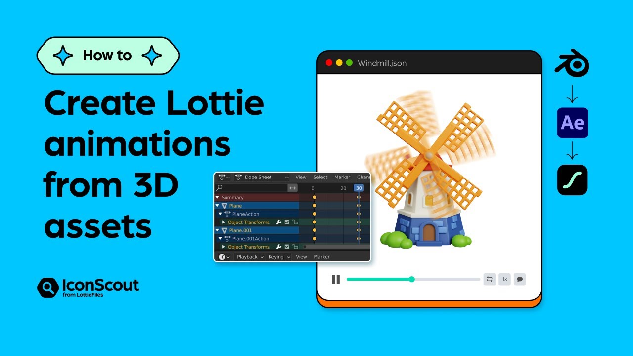 How to turn 3D illustrations into Lottie animations