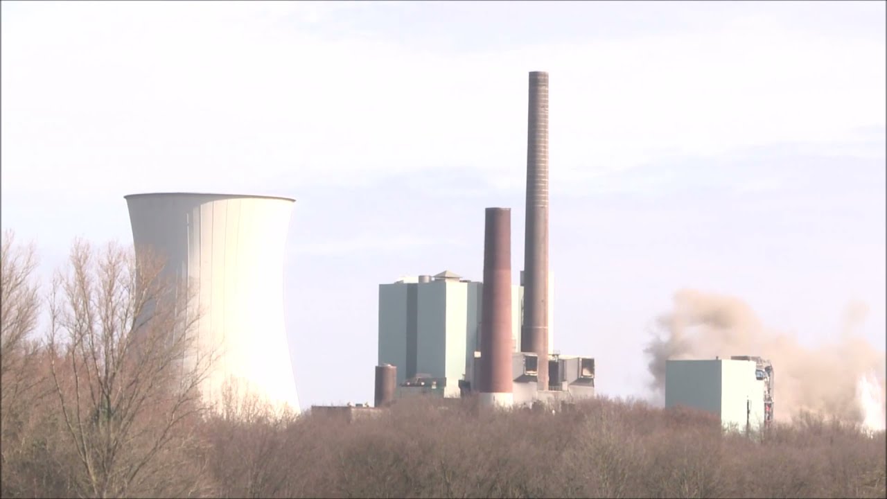 Sprengung des ehemaligen STEAG-Kraftwerk in Lünen