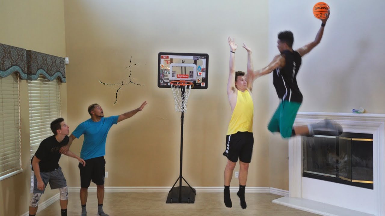 CRAZY HOUSE 2 V 2 MINI NBA BASKETBALL!