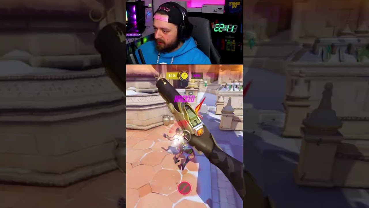 Battle Mercy Rolls the enemy! #overwatch #overwatch2 #overwatch2gameplay