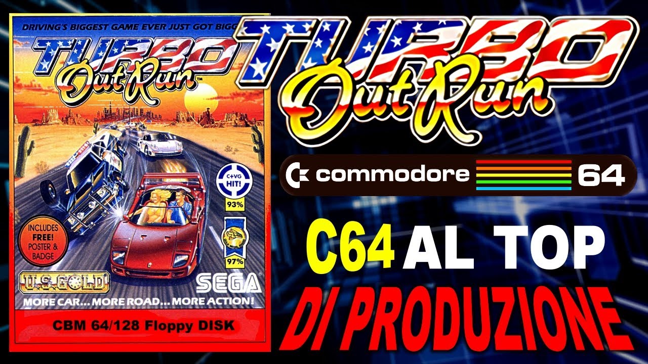 Turbo Out Run - Commodore 64 al TOP di produzione!