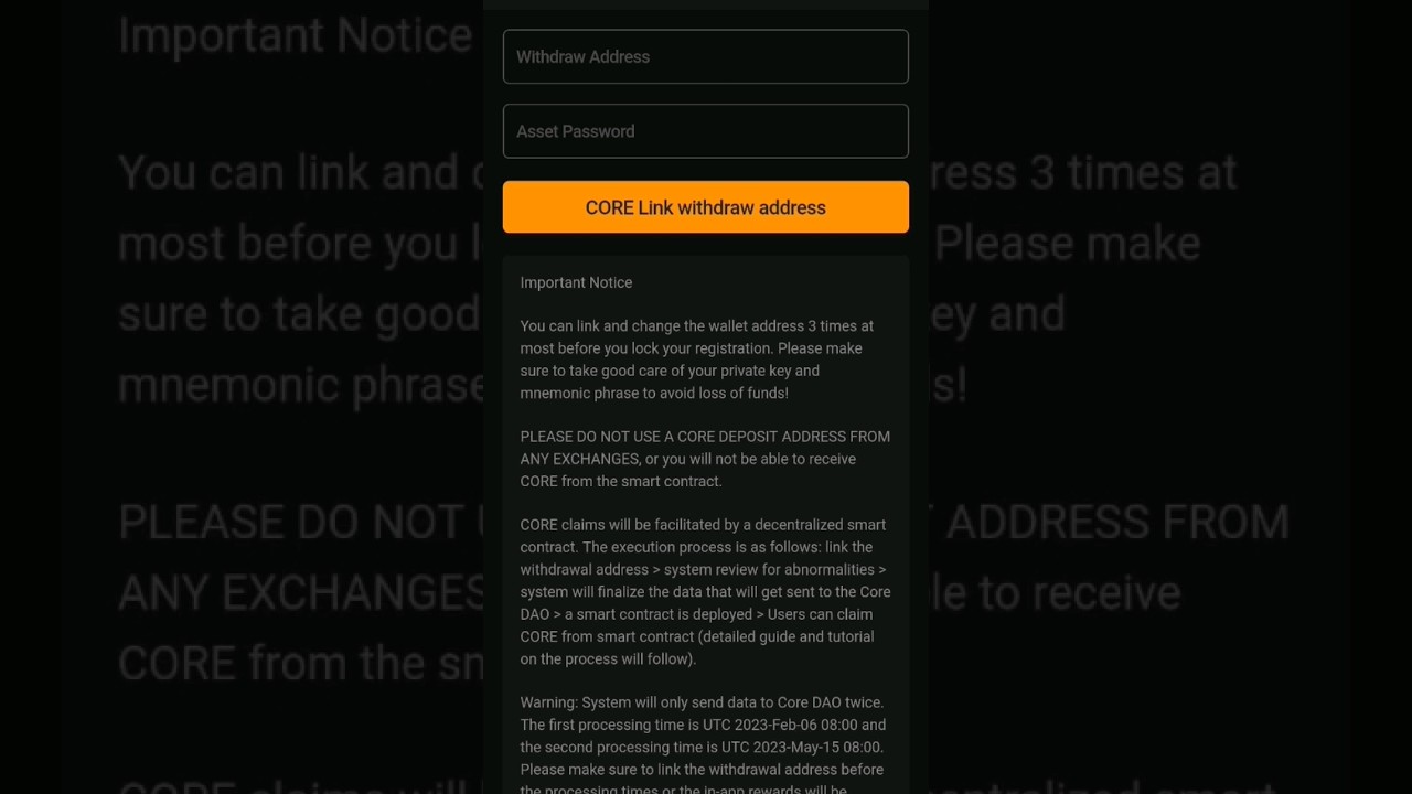 core dao with draw start|| coredao withdraw|| satoshi app withdraw #shorts #cryptocurrency #coredao