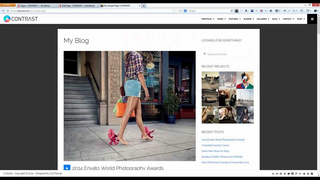 how to create regular blog page