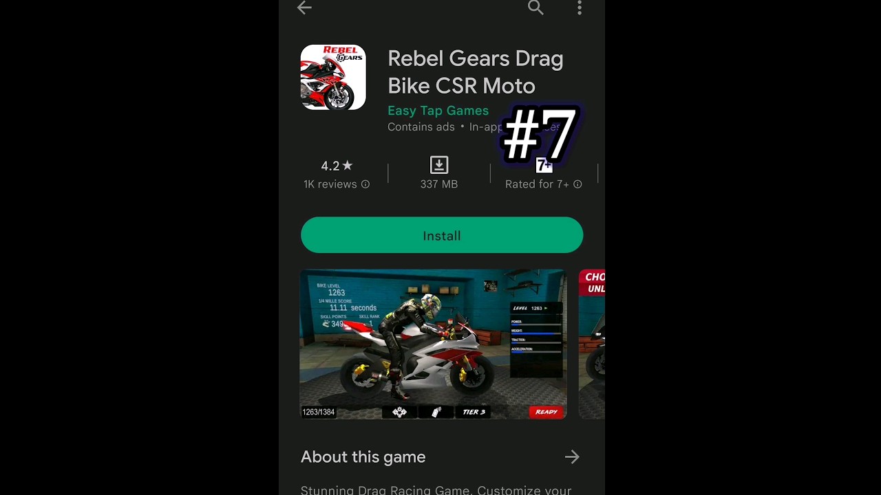 TOP 7 MOST REALISTIC BIKE RACING GAMES FOR ANDROID #SHORTS