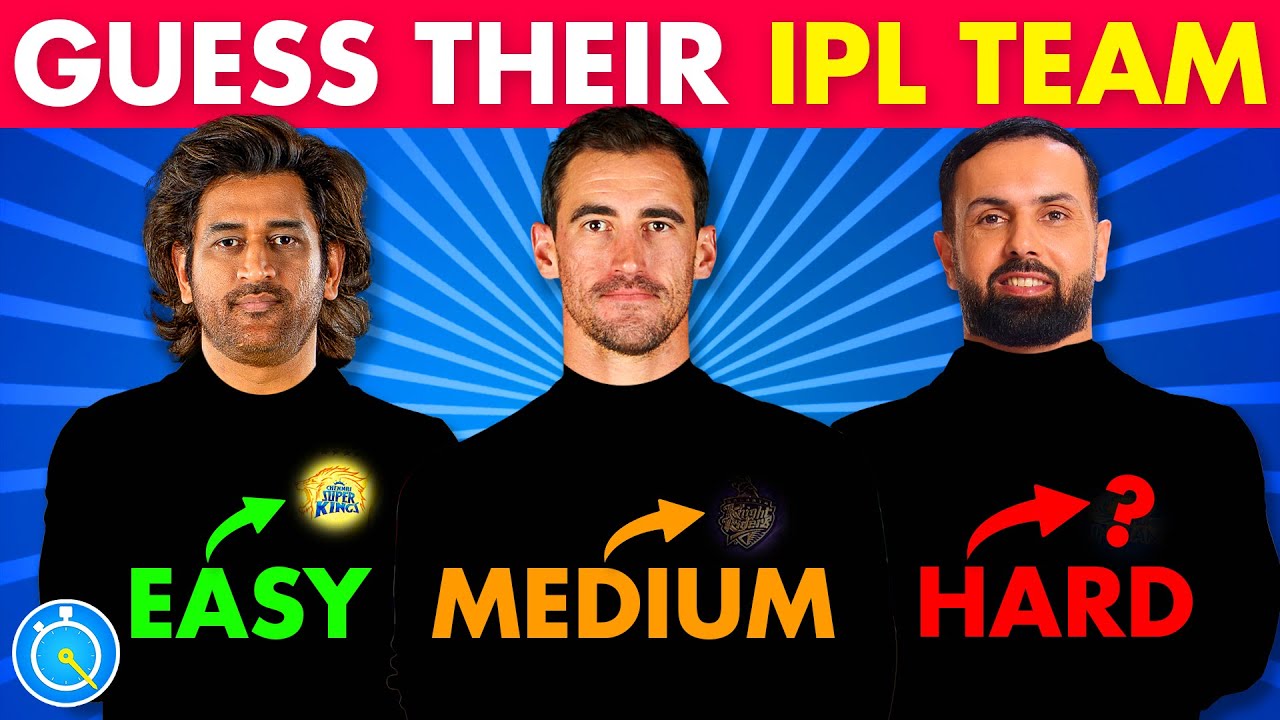 Угадай команду IPL по игроку — ЛЕГКИЙ, СРЕДНИЙ, СЛОЖНЫЙ | Викторина IPL | IPL 2024