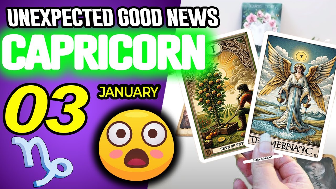Capricorn ♑😃 UNEXPECTED GOOD NEWS 😲 horoscope for today JANUARY 3 2026 ♑ 