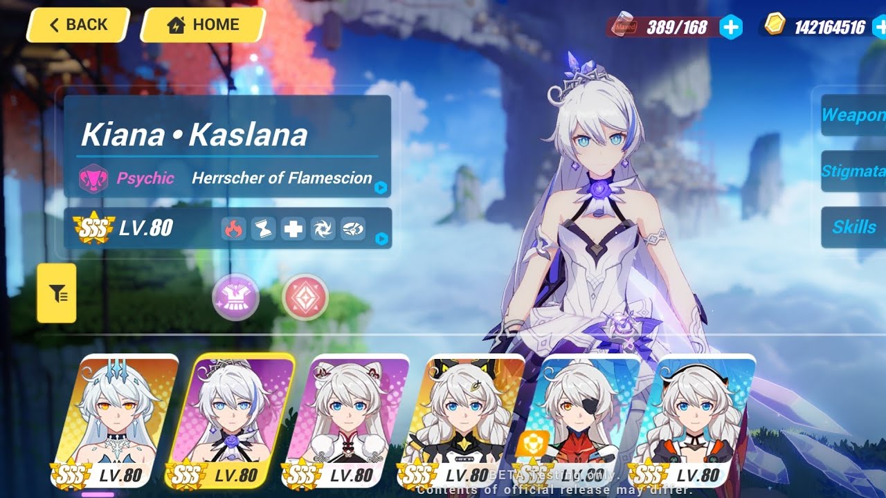 ALL Kiana Battlesuits and Outfits Showcase 🐟 [Honkai Impact 3rd v.6.3 BETA] #honkaiimpact3rd #beta